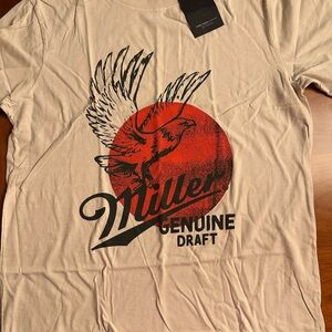 Junk Food Clothing Tan Miller Genuine Draft Tee